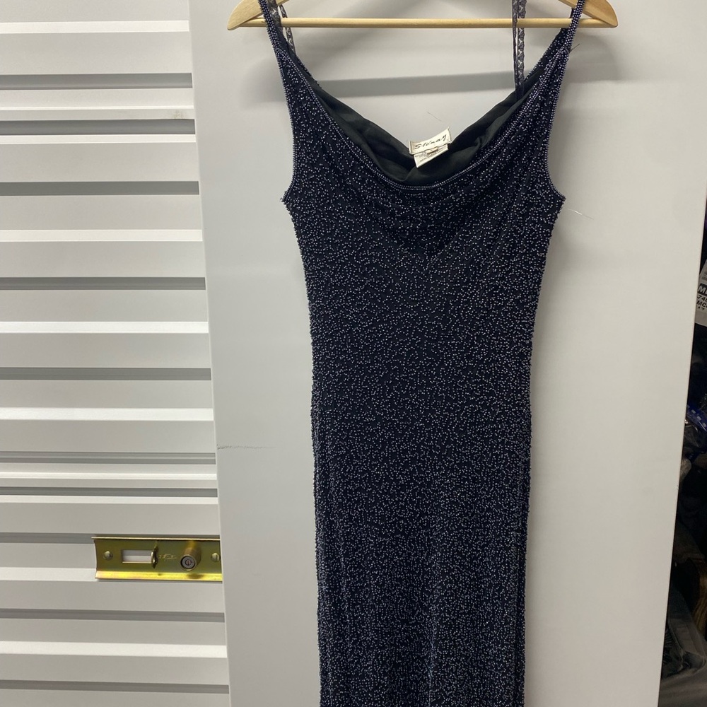 Stenay navy blue beaded maxi dress